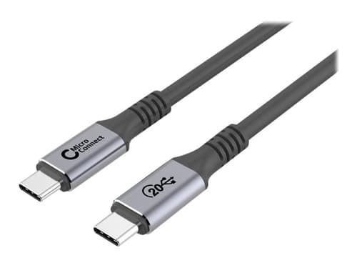 Microconnect Premium Usb-c 3.2 100w 3m. Usb-c Usb-c Sort billede