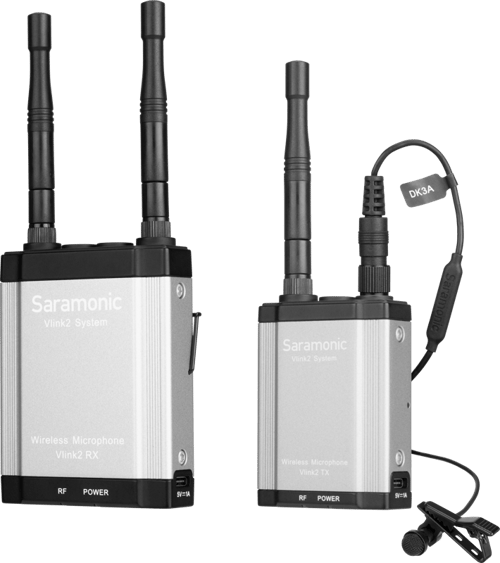 Saramonic Vlink2 Kit1, 2.4GHz Two Way-Communication Wireless Microphone System (TX+RX) - Mikrofon