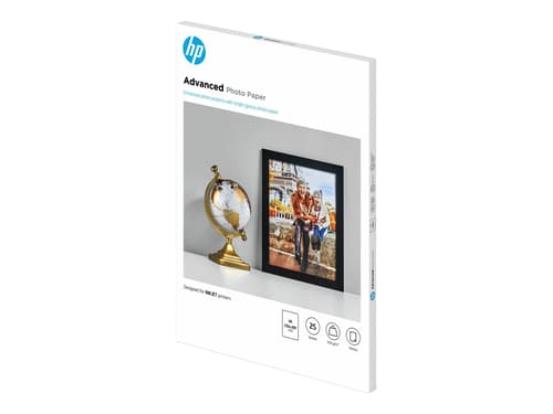 Hp Papir Photo Advanced Glossy A4 25-ark 250g billede