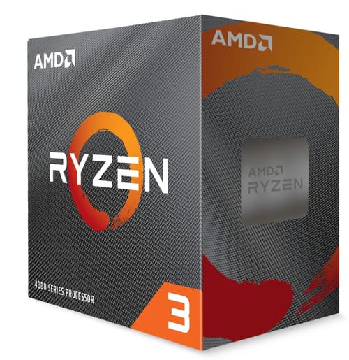 AMD Ryzen 3 4100 Wraith Stealth CPU - 4 kärnor - 3.8 GHz - AMD AM4 - AMD Boxed (med kylare)