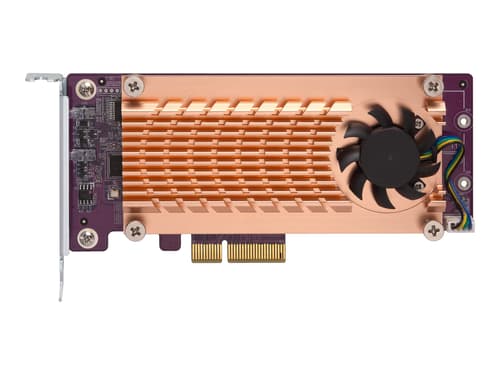 QNAP QM2-2S-220A - Kahden M.2 SATA SSD -paikan laajennuskortti, kulta