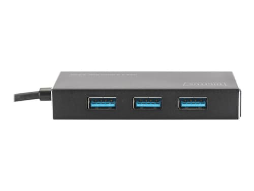 Digitus Da-70240-1 Interface Hub Usb 3.2 Gen 1 (3.1 Gen 1) Type-a 5000 Mbit/s Sort Usb-a 3.2 Gen 1 (3.1 Gen 1) Usb 3.2 Gen 1 (3.1 Gen 1) Type-a billede