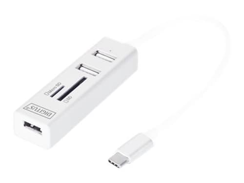 Digitus Da-70243 Kortlæser Usb 2.0 Hvid billede