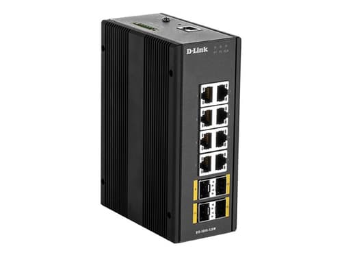D-link Dis‑300g‑12sw Administreret L2 Gigabit Ethernet (10/100/1000) Sort billede
