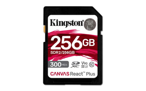 Kingston Technology Canvas React Plus 256 Gb Sd Uhs-ii Klass 10 256gb Sd Uhs-ii