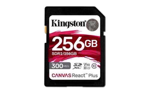 Kingston Technology Canvas React Plus 256 Gb Sd Uhs-ii Luokka 10 256gb Sd Uhs-ii