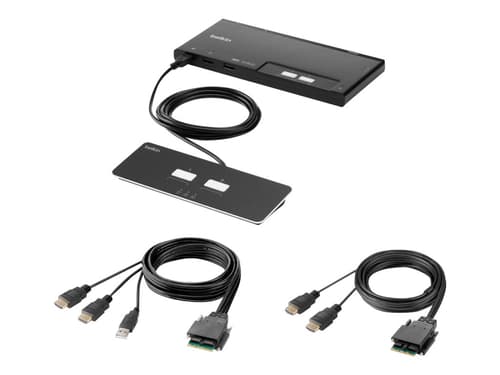 Belkin F1dn202mod-hh-4 Kvm-kytkin Musta