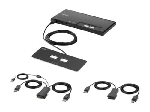 Belkin F1dn202mod-pp-4 Kvm-kytkin Musta