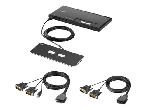 Belkin F1dn202mod-dd-4 Kvm-kytkin Musta