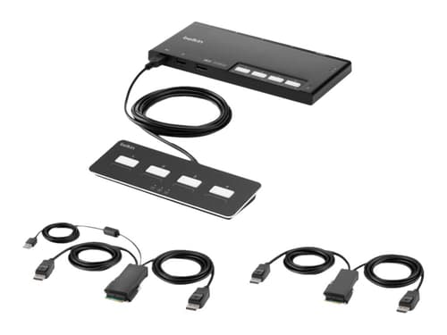 Belkin F1dn204mod-pp-4 Kvm-kytkin Musta