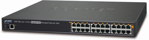 Digitus Hpoe-1200g 12-port Gigabit Midspan 360w billede