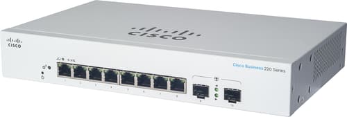 Cisco Cbs220 8g 2sfp Poe 130w Smart Switch