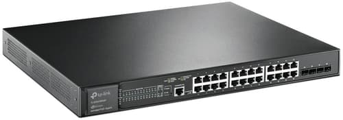 Tp-link Jetstream Tl-sg3428xmp Nätverksswitchar Hanterad L2+ Gigabit Ethernet (10/100/1000) Strömförsörjning Via Ethernet (poe) Stöd 1u Svart