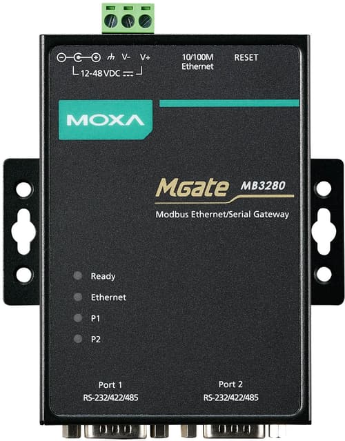 Moxa Mgate Mb3280 2-port Modbus To Ethernet Gateway