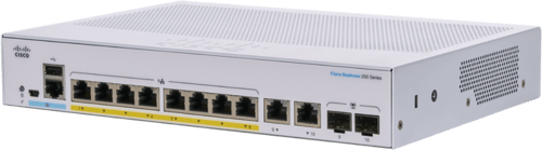 Cisco Cbs250 8g 2sfp Poe 67w Smart Switch