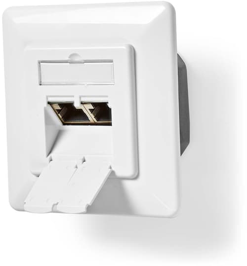 Nedis Verkkoliitäntä Cat6a 2-porttinen