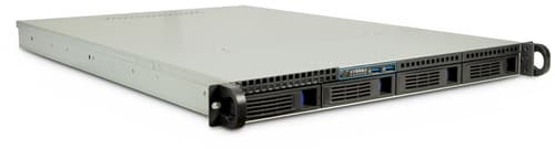 Rack kabinet 1U - Inter-Tech IPC 1U-1404, sort/rustfrit stål