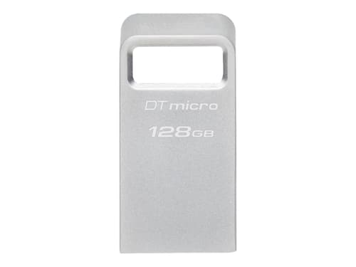 Kingston Technology Datatraveler Micro Usb-minnepenn 128 Gb Usb Type-a 3.2 Gen 1 (3.1 Gen 1) Sølv 128gb Usb-a Sølv