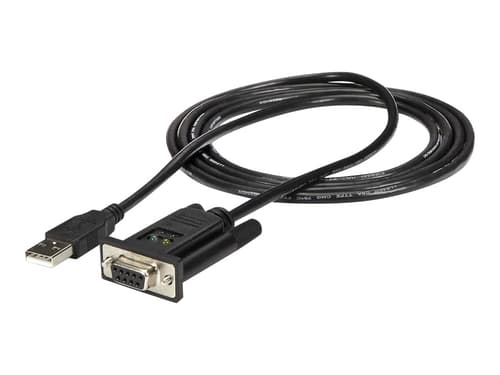 Startech Adapter 1.7m. Usb-a Db9 Sort