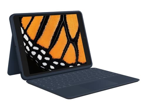 Logitech Rugged Combo 3 Touch for Education - keyboard and folio case - with trackpad - QWERTY - Pan Nordic - Tastatur & Folio sæt - Nordisk - Blå