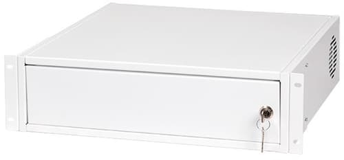 Direktronik Sikkerhedsboks Til 19 tommer 3u-stativ Eller Væg, Hvid