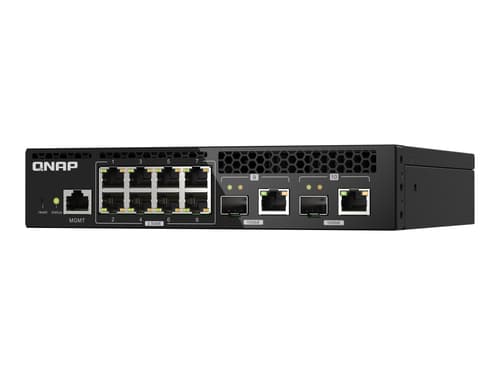 Qnap Qsw-m2108r-2c Verkkokytkin Hallittu L2 2.5g Ethernet (100/1000/2500) Power Over Ethernet -tuki Musta