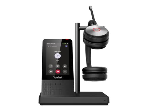 Yealink WH66 Dual - Headset - på øret - DECT - trådløs - UC-certificeret