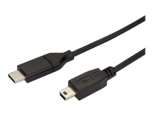 Startech Startech.com 2 M Usb-c Till Mini-usb-kabel, Datakabel, Usb 2.0, Usb-c-dataöverföringskabel 2m Usb-c Mini Usb-b Svart