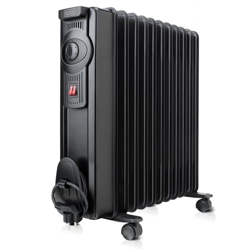 Black & Decker Oil Heater 1500w Black