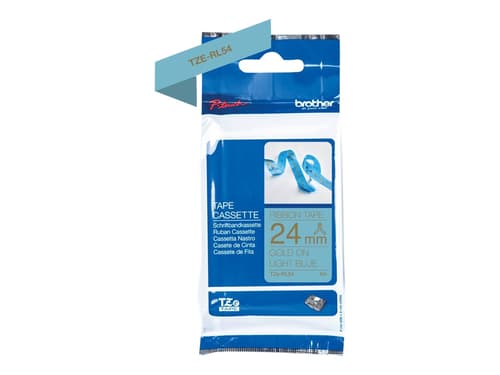 Brother Tape Kangas 24mm Tze-rl54 Kulta/vaaleansininen Satiini