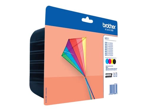 Blækpatroner Brother LC223 multipakke - sort/cyan/magenta/gul, 550 sider
