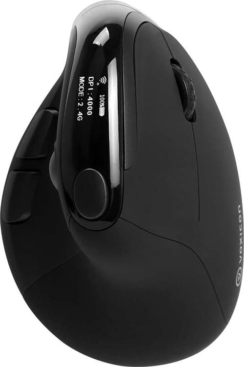 Voxicon Wireless Ergomouse M618 Professional Bt+2.4ghz Rf Trådløs + Bluetooth Mus Sort