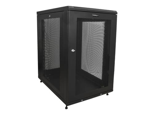 Startech Startech.com Rk1833bkm Stativ 18u Fritstående Reol Sort
