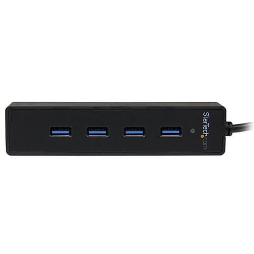 Startech 4 Port Portable Superspeed Usb 3.0 Hub With Built-in Cable Usb-a 3.2 Gen 1 (3.1 Gen 1) Usb 3.2 Gen 1 (3.1 Gen 1) Type-a