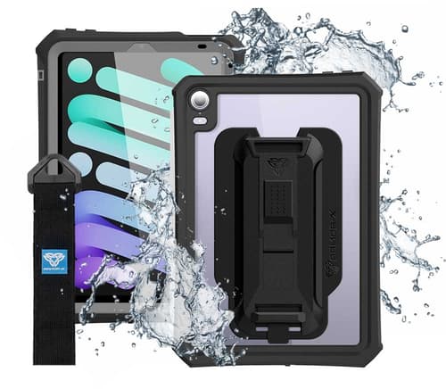 Armor-x Vandtæt Etui Ipad Mini 8.3 tommer 6th Gen, Ipad Mini 8.3 tommer 7th Gen Sort