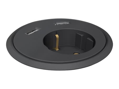 Powerdot Satelit PD13 - satelit med et CEE 7/4 stik, 1xUSB Type A hun,