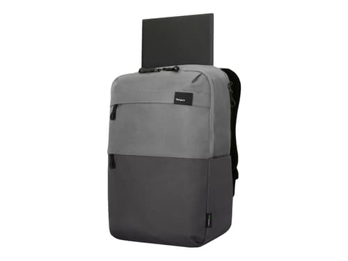 Targus Sagano 39,6 Cm (15.6 tommer) Rygsæk Sort, Grå 15.6 tommer Polyethylenterephthalatfolie (pet) Grå, Sort