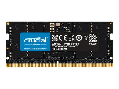 Crucial Ct16g48c40s5 Ram-minnen 16 Gb 1 X 16 Gb Ddr5 16gb 4800mhz Ddr5 262-pin So-dimm