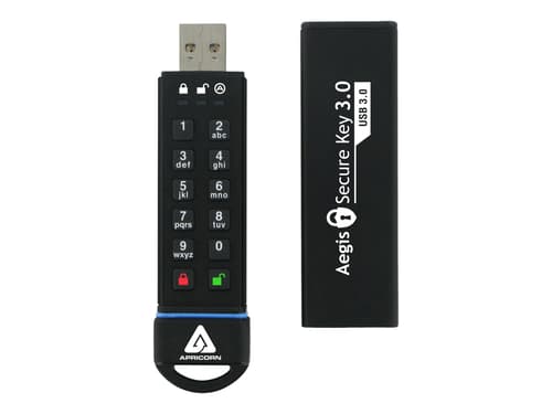 Apricorn Aegis Secure Key 3.0 1000gb Usb-a Musta