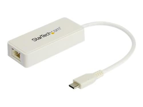 Startech Startech.com Usb-c Ethernet-adapter Med Extra Usb 3.0-port - Vit