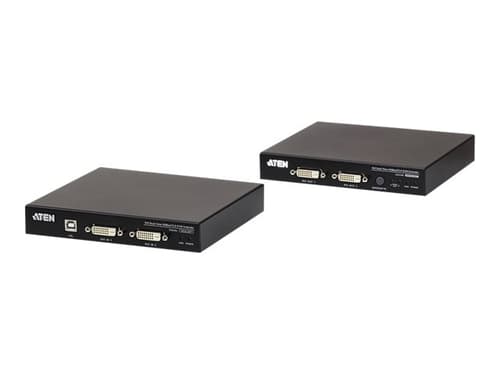 Aten Usb Dvi Dual View Hdbaset™ 2.0 Kvm-extender (1920 X 1200 @100 M)