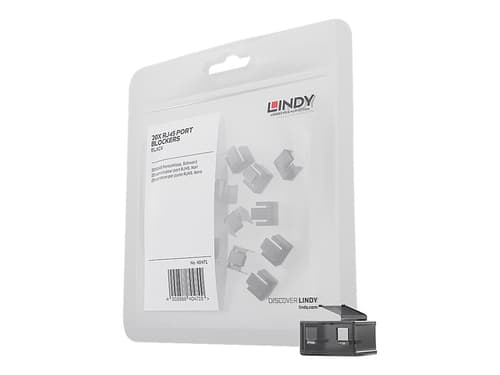 Lindy Port Blocker Rj45 Black 20-pack Without Key