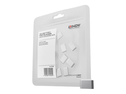 Lindy Port Blocker Usb-c White 10-pack Without Key billede