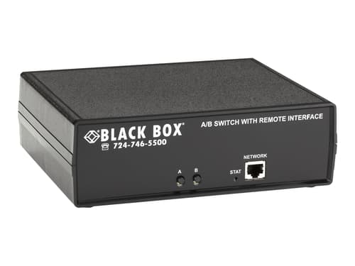 Black Box Cat6 A/b Switch - Layer 1 Rj45 Remote Controlled Ethernet Rs232