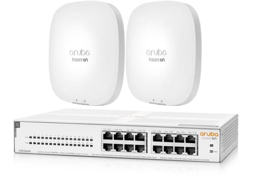 Hpe Networking Instant On 1430 16-port Gigabit Poe 64w Switch + 2x Hpe Instant On Ap22 Indoor