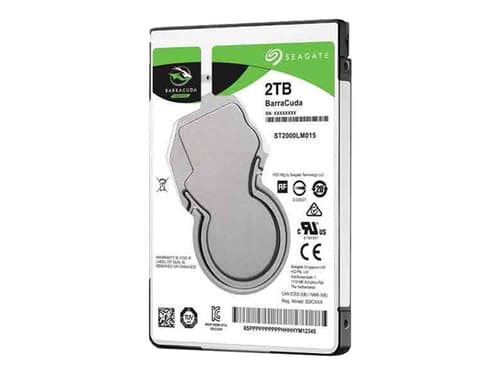 "Seagate Barracuda 2tb 2.5"" 5400r/min Sata 6.0 Gbit/s Harddisk"