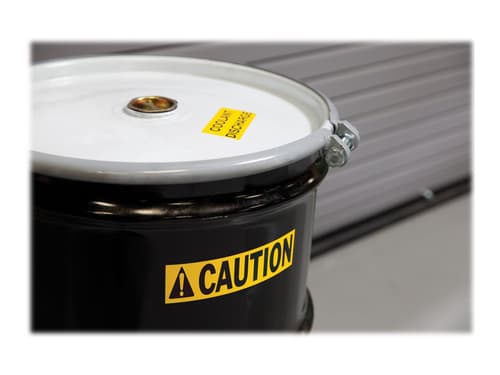 Dymo Tape Vinyl 54mm Sort/gul - Xtl billede