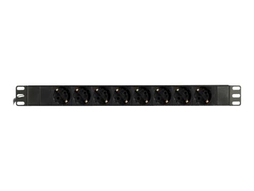 Deltaco Pdu, 8 X Cee 7/4, 1 X Cee 7/7, 2 M, Musta