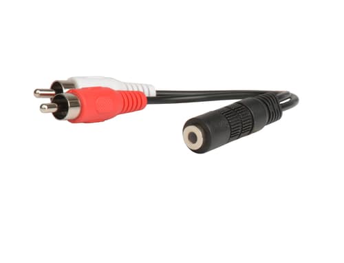 Prokord Audioadapter 0.1m 3,5mm 2 X Rca