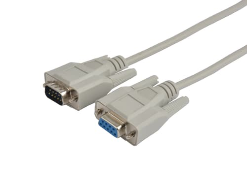 Prokord Serielforlængerkabel 1.8m. Db9 Db9 Beige